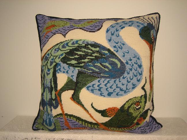 Bird catching a fish